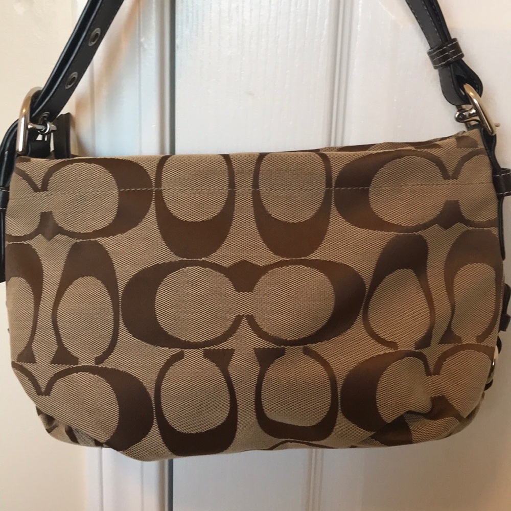 Coach Signature Hand Bag - EUC - Brown/Tan